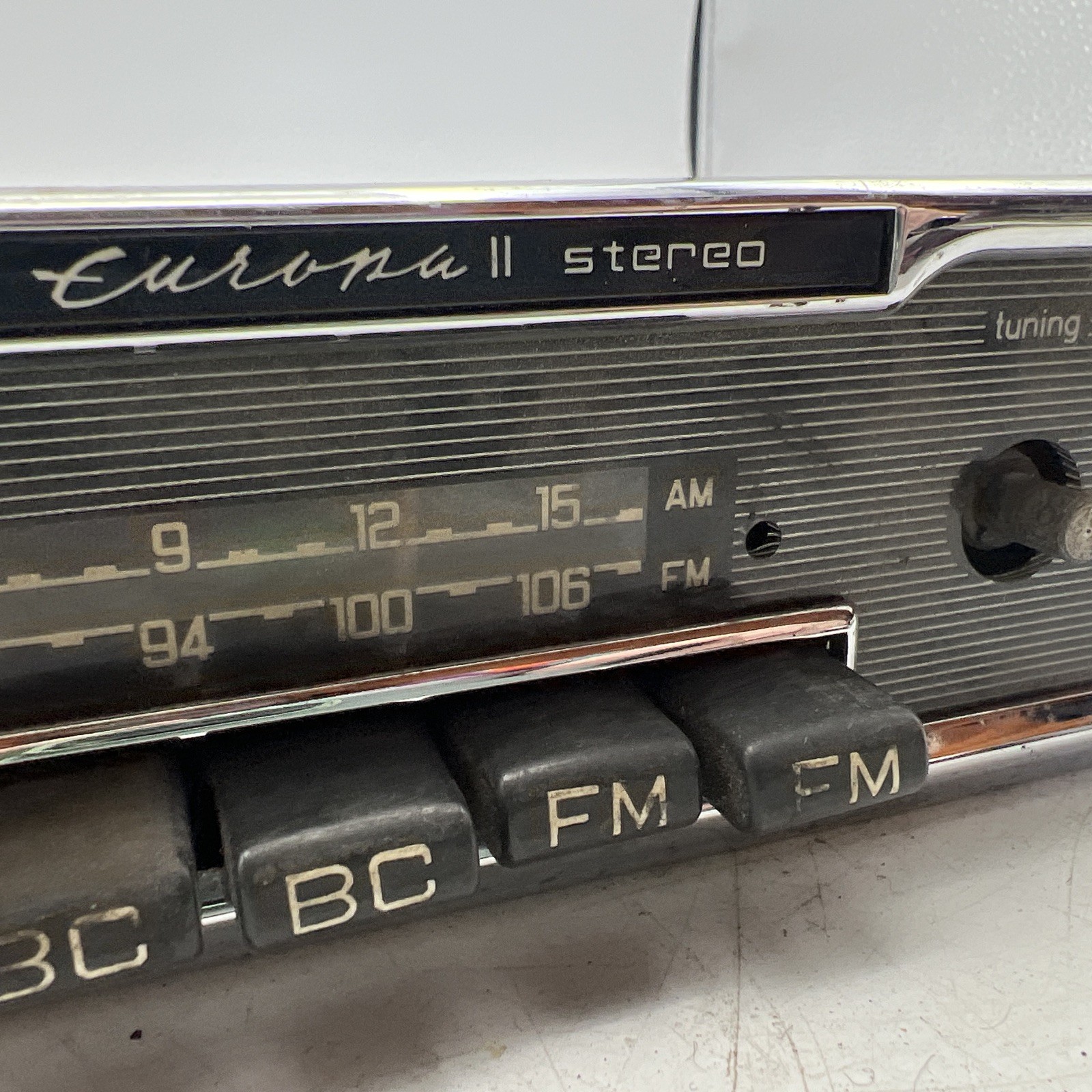 Becker Radio Europa II AM/FM Untested As Is