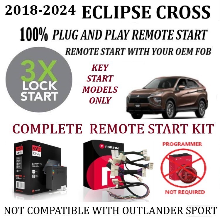 PLUG & PLAY REMOTE START FOR 2018-2025 MITSUBISHI ECLIPSE CROSS KEY START