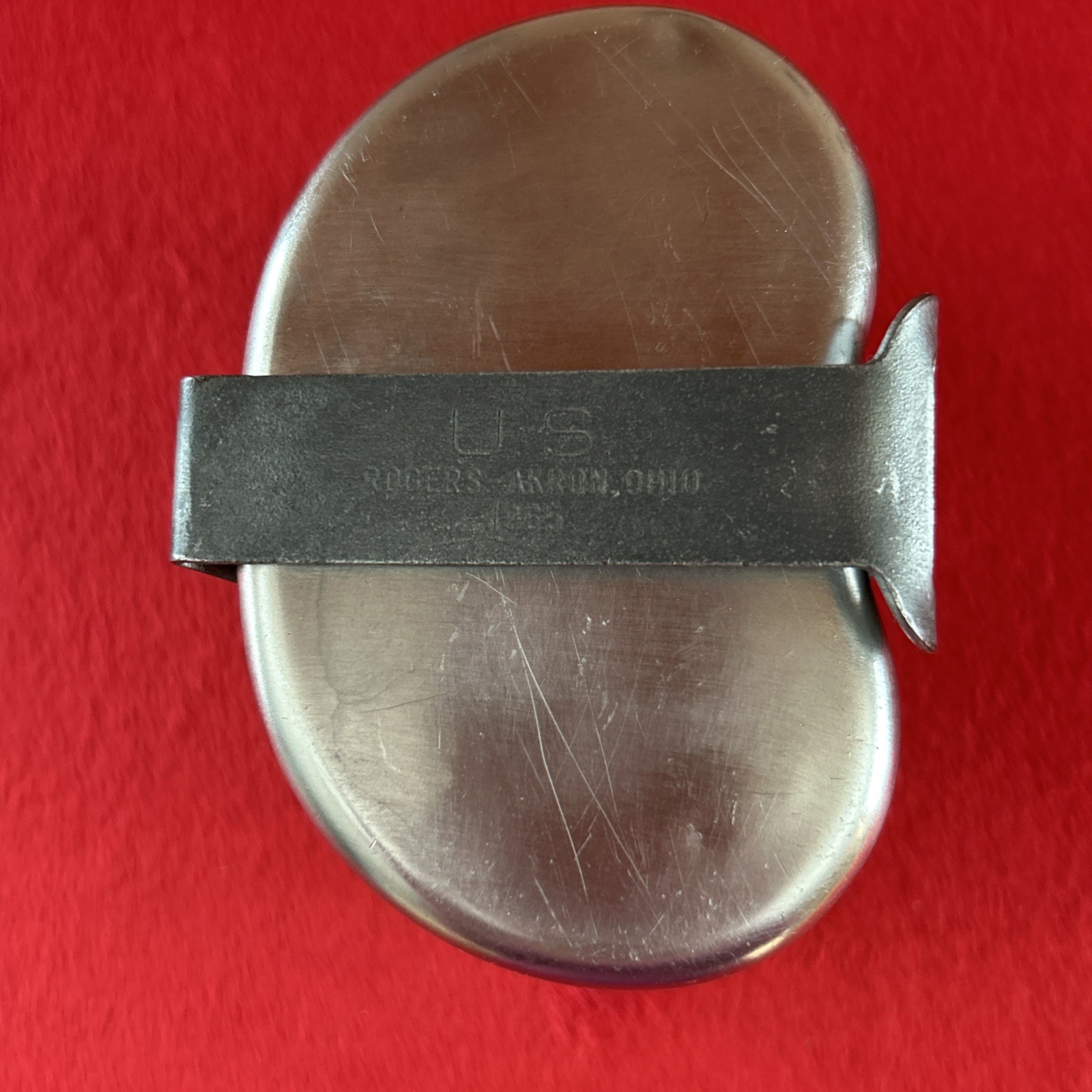 US Military Early Vietnam Steel Canteen Cup Dated 1965 US Army