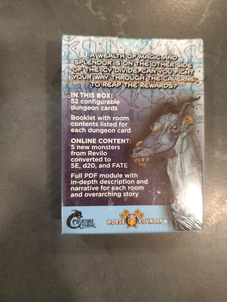 Atmar's Cardography Break Through Icy Divide D&D Dungeon Master Aid Map Deck