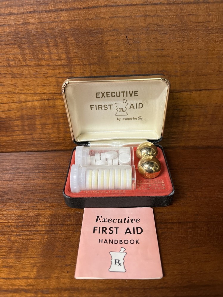 Vintage Executive First Aid Exec-U-Toy Gag Gift Complete Mint Condition