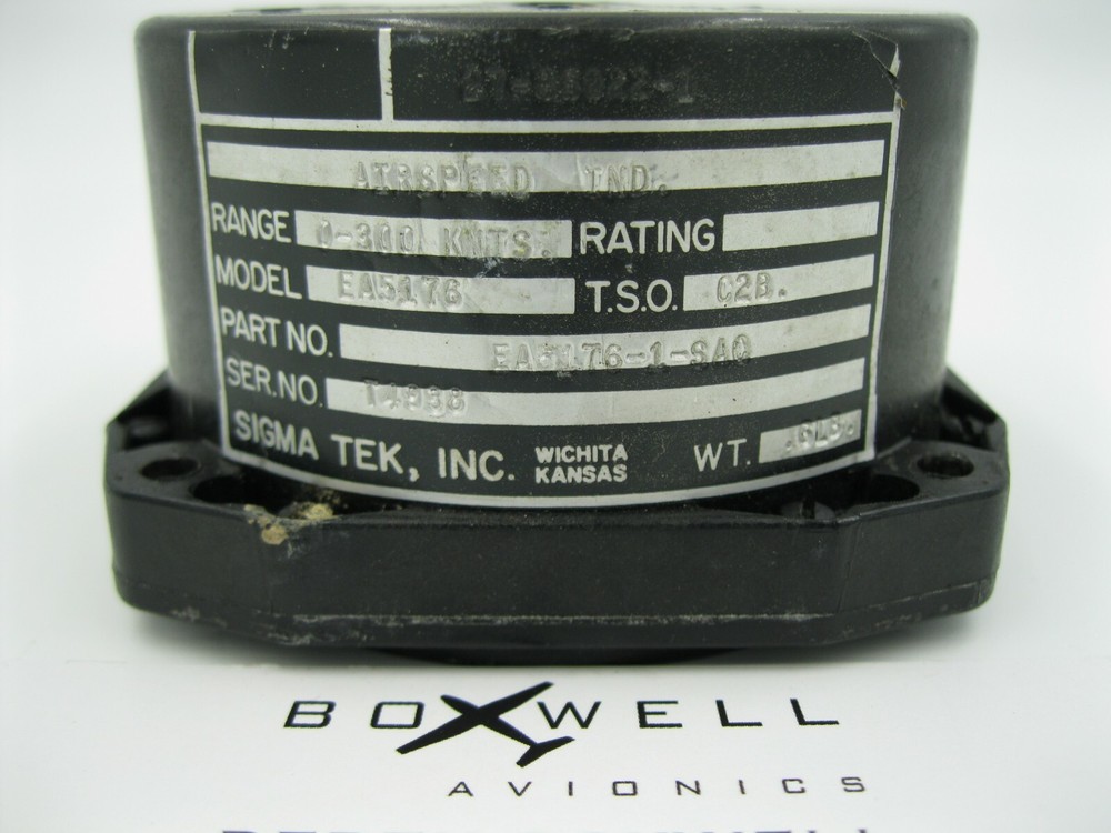 Sigma-Tek Airspeed Indicator EA5176-1-SAC