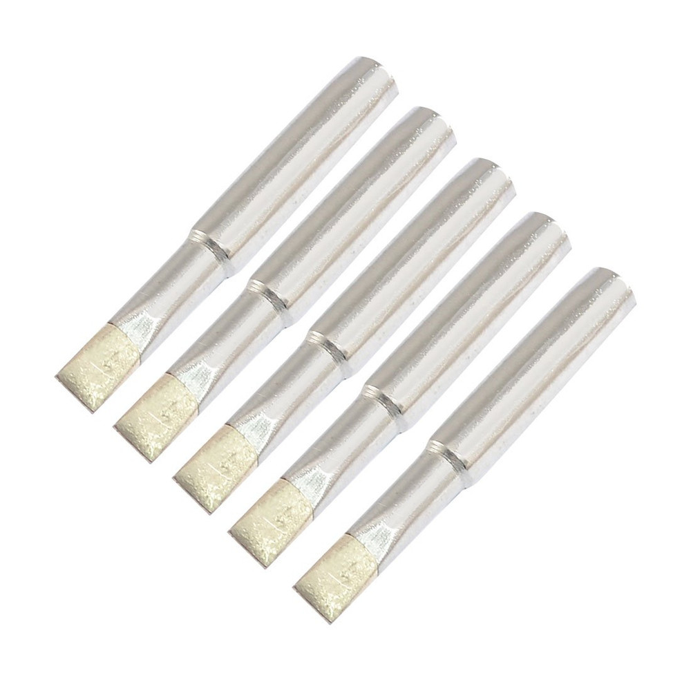 Replacement 900M-T-S3 5Mm Chisel Width Soldering Iron Tips 5 Pcs