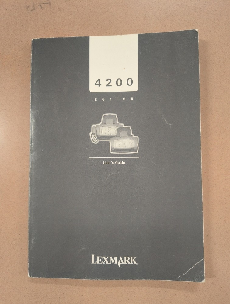 Lexmark 4200 Series User's Guide / Manual Paperback - 2004