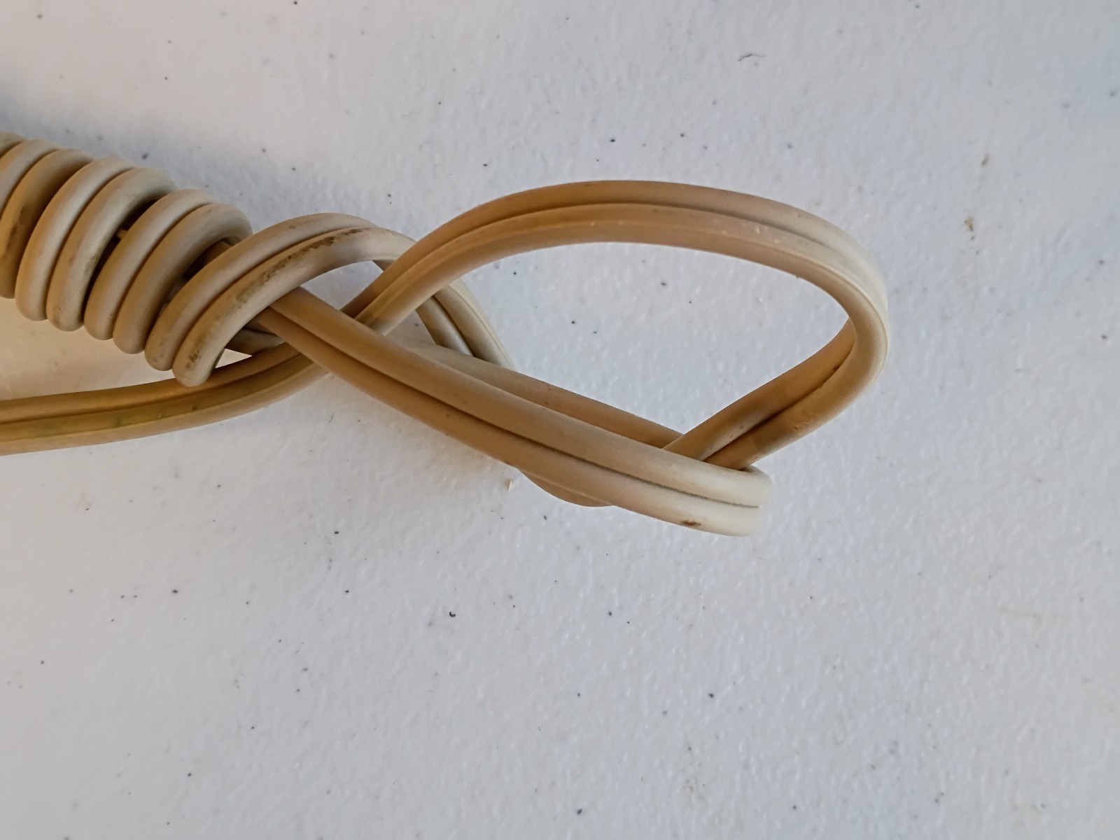 Original Power Cord & Clip From A 1960 General Electric Model C425A Clock Radio