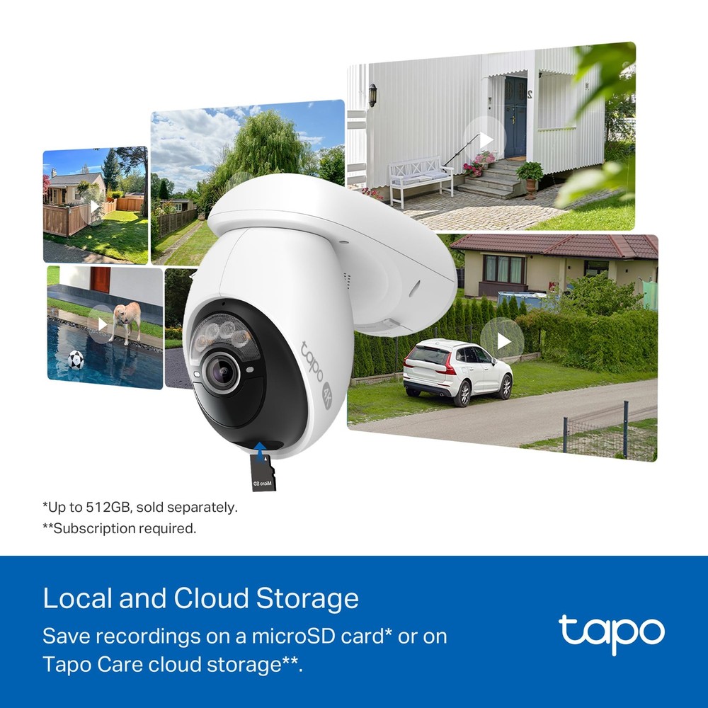 4K Outdoor Wireless Security Camera - Solar Charging, 360° Motion Tracking,