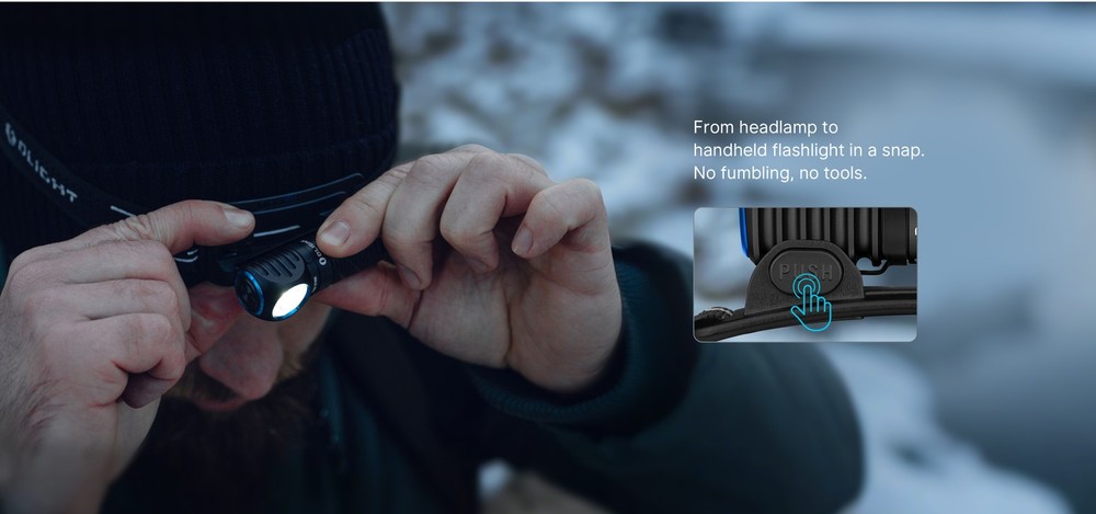 Olight Perun 3 Mini 1250 Lumen Compact Right-Angle Headlamp