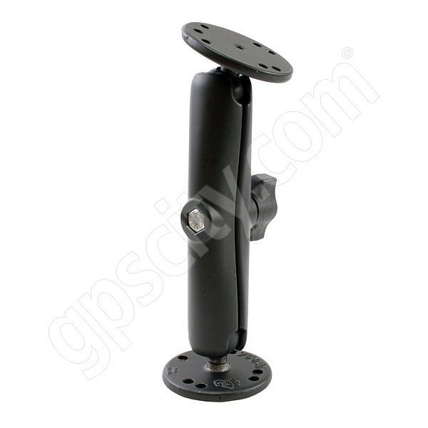 RAM Dual 2.5 inch Round Base and Long B-Ball Socket Arm Mount RAM-B-101U-C