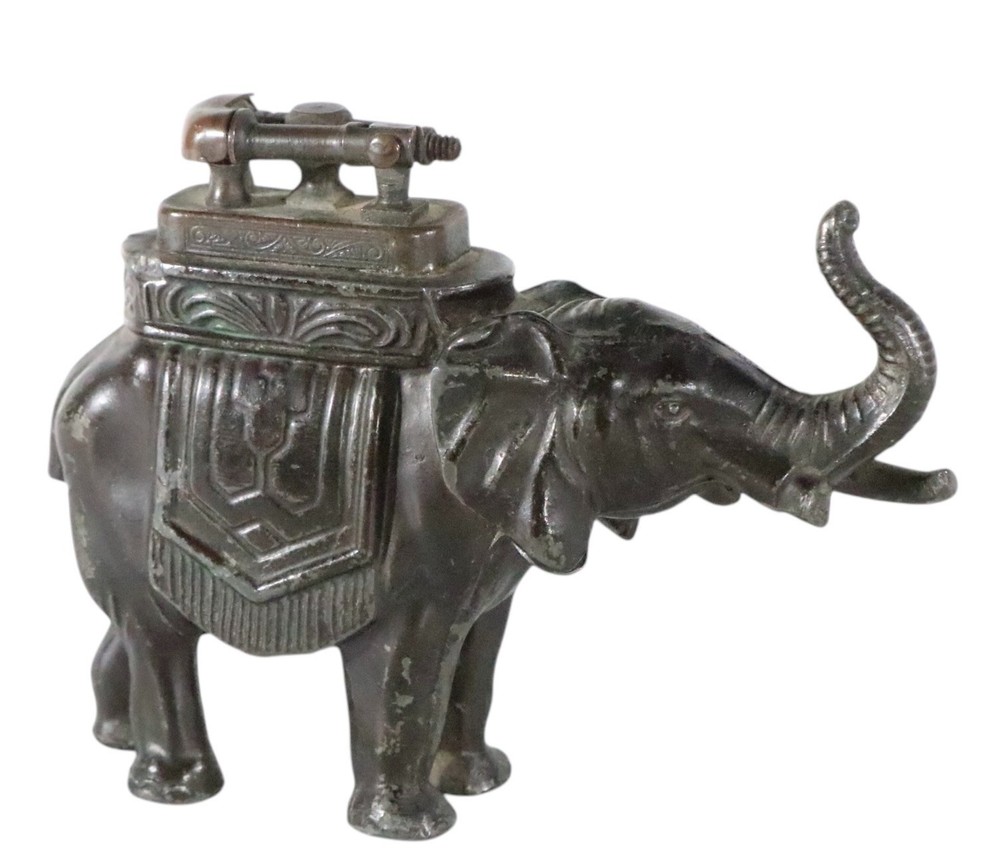 Ronson Elephant Cigarette Lighter as is