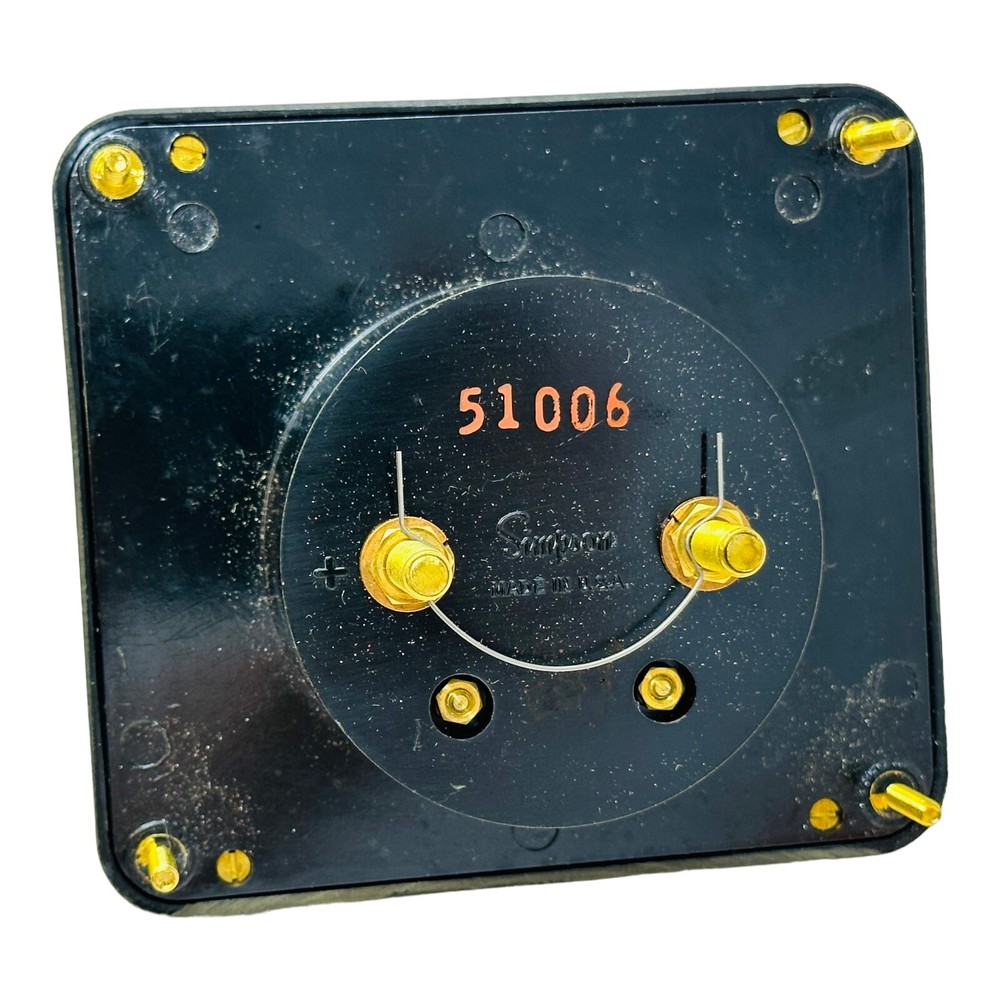 SIMPSON MODEL 29 MICROAMPERES PANEL METER NEW/NOS