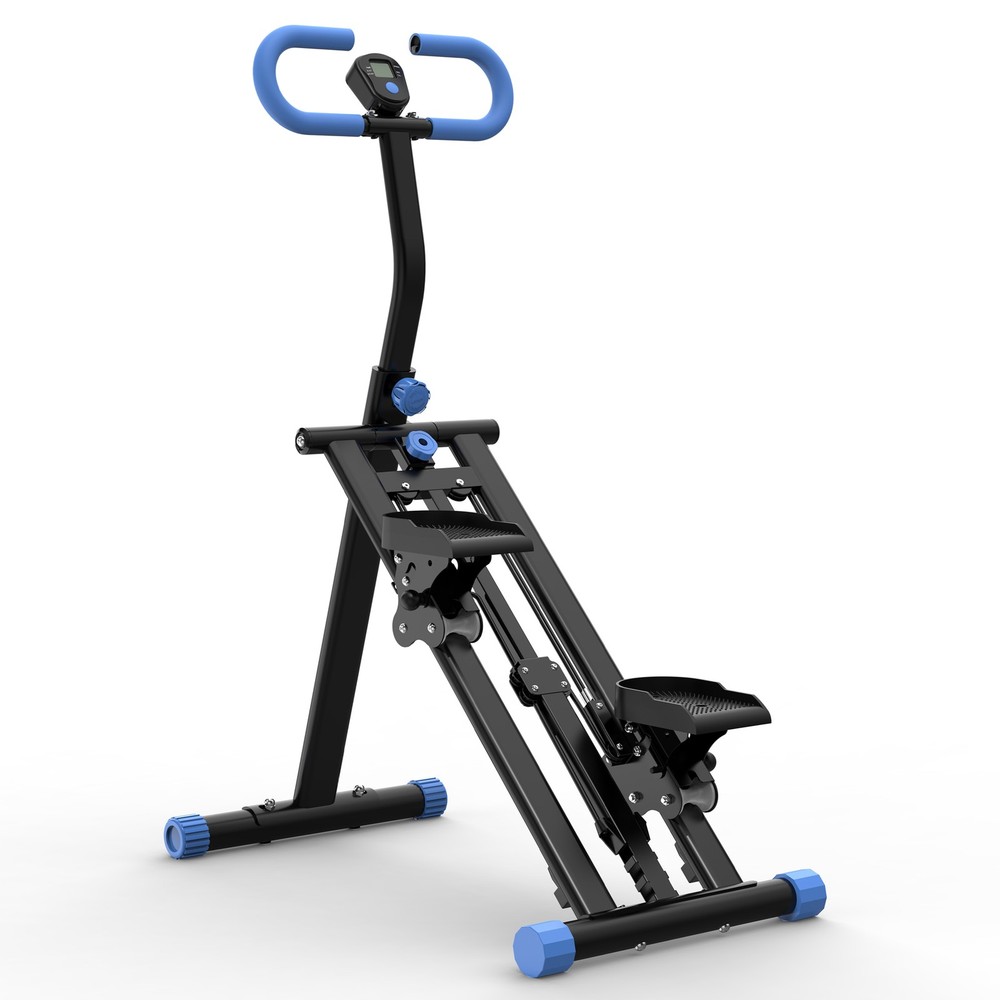 Vertical Climber Stair Stepper Full Body Workout Machine Adjustable Handlebar