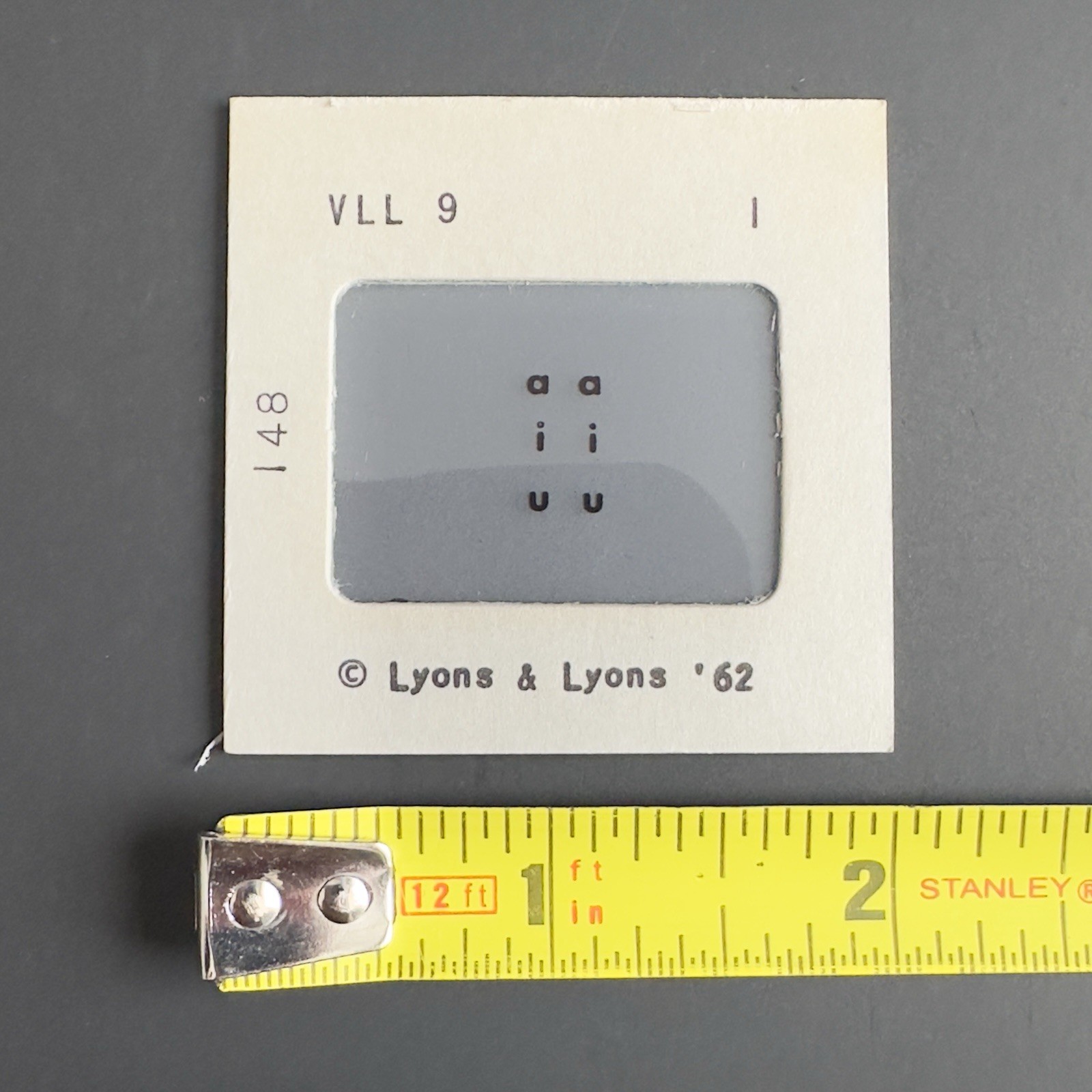 Vintage 1962 Case Of Optomology Eye Doctor Vision Word Slides EUC