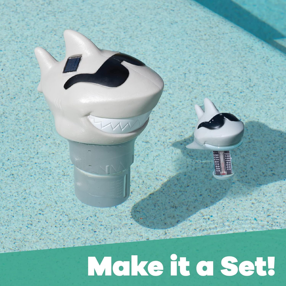 Solar Light-Up Floating Pool Chlorine Dispenser – Flower Design, Adjustable Cont