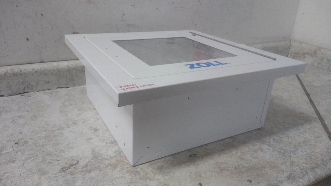 Zoll 8000-001258 14 x 14 In Opening White Stainless Steel Wall Cabinet