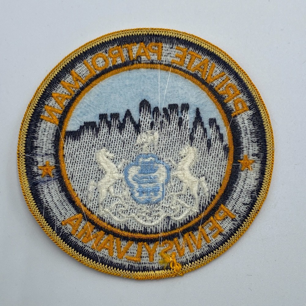 Private Patrolman Law Enforcement Eagle Shield Patch 4 inch