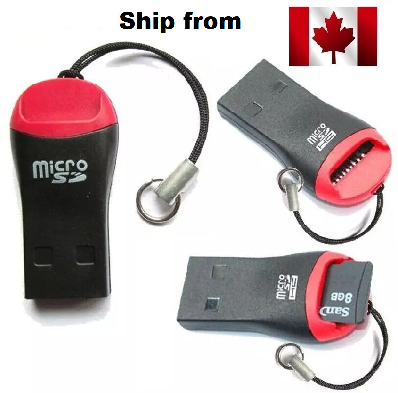 microSD to USB 2.0 ADAPTER memory CARD READER TF FLASH MICRO SD SDHC / SDXC  &