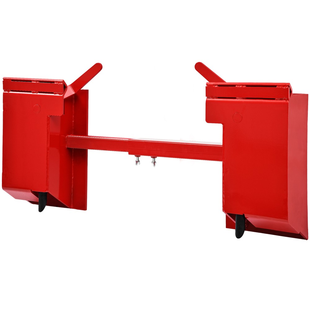 Universal Skid Steer Quick Attach Conversion Adapter with Adjustable Cross Brace