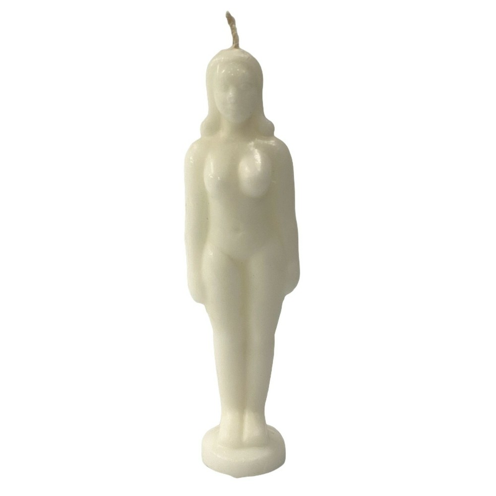 White Female Image Figure Candle