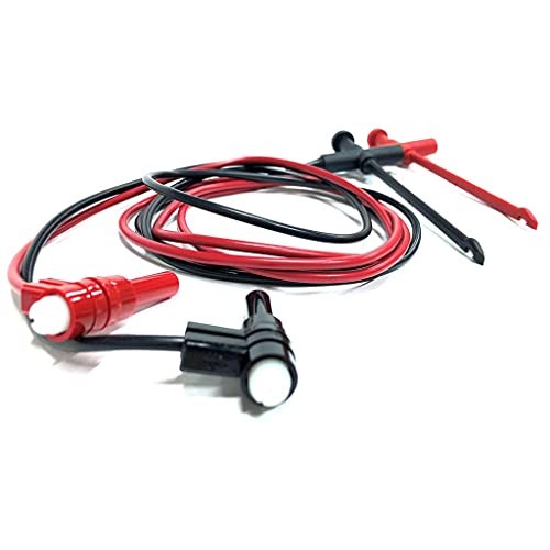 Multimeter Test Lead - Insulation-Piercing Macro-Hook Adapter to Standard