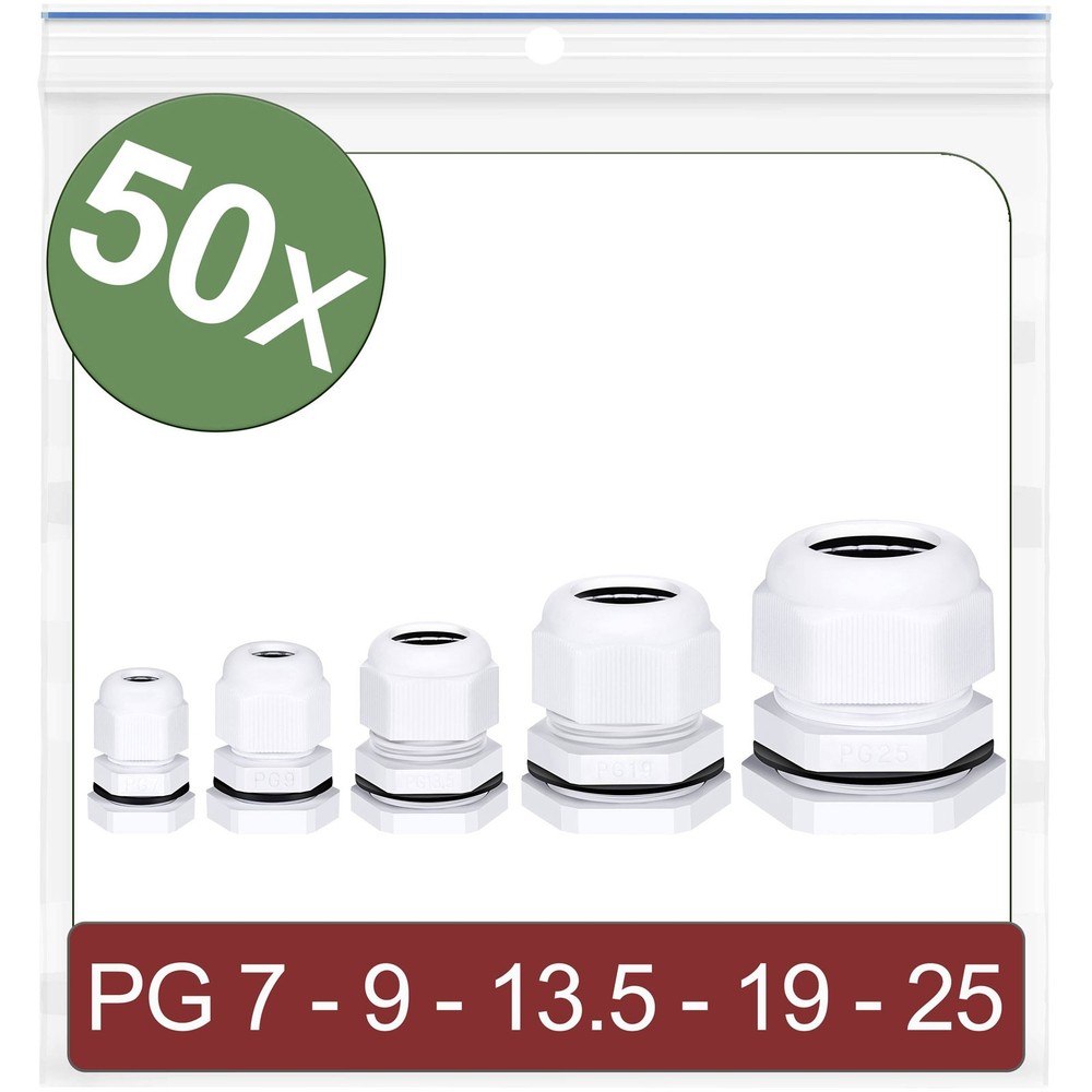 Quadrios 24CA413 White Polymer Cable Lock 50 Pcs