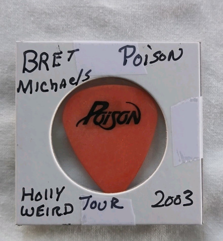 Poison Bret Michaels Tour Issued Guitar Pick Hollyweird 2003 Tour Rare
