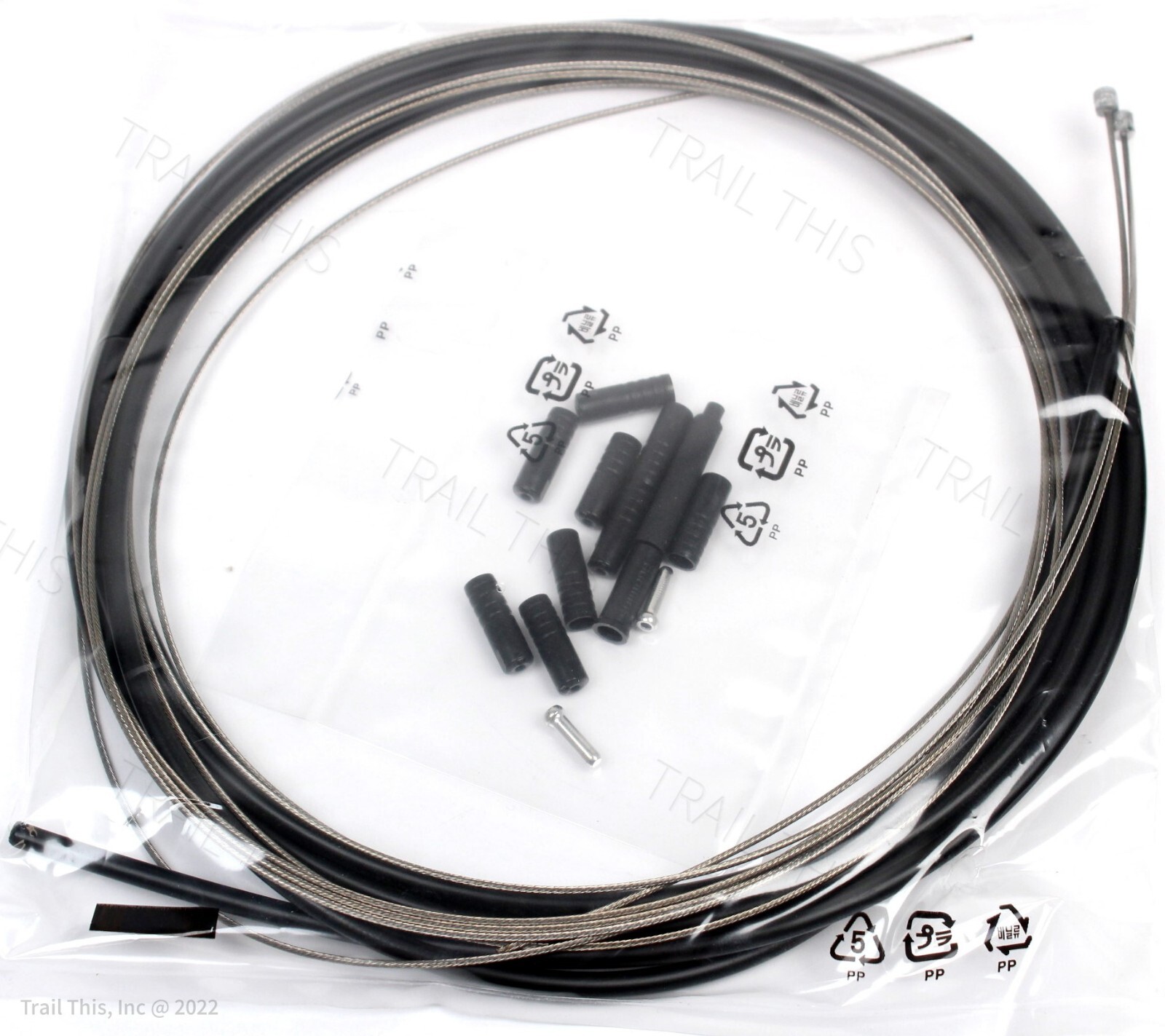 Shimano MTB Bike Shift Cable/Derailleur Set Black Housing Stainless OT-SP41S