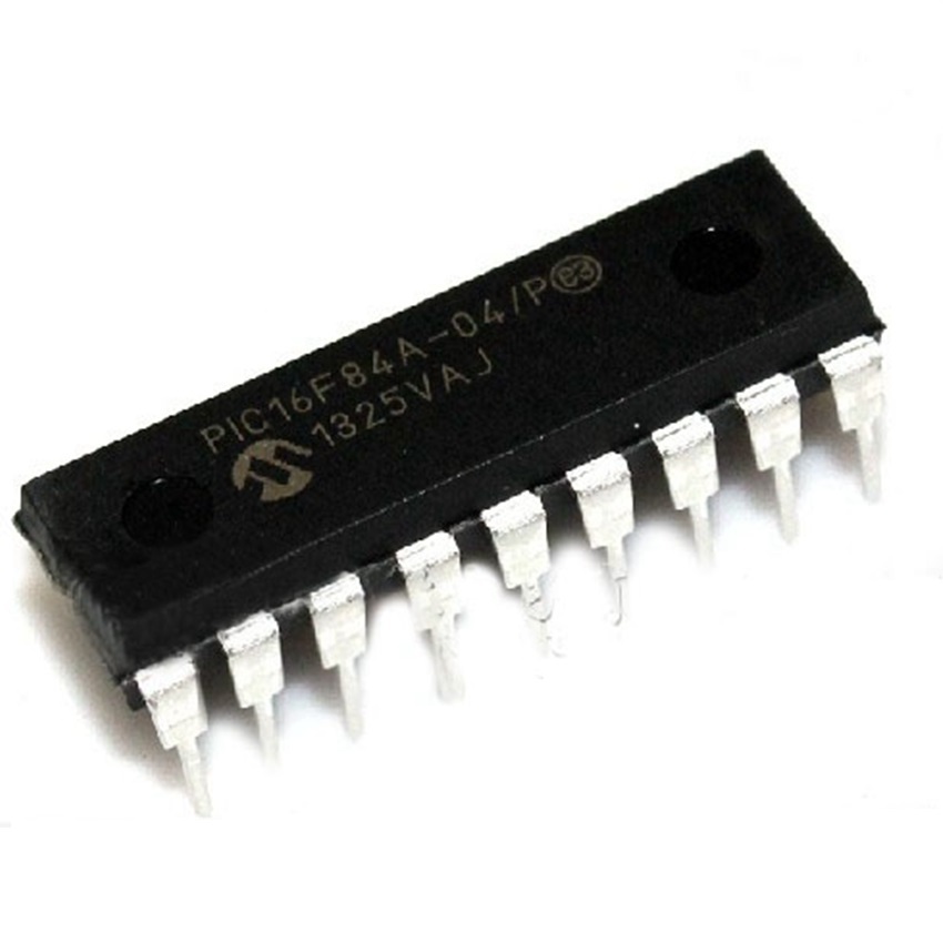 10PCS PIC16F84A-04/P PIC16F84A DIP-18 EEPROM 8-Bit Microcontroller NEW