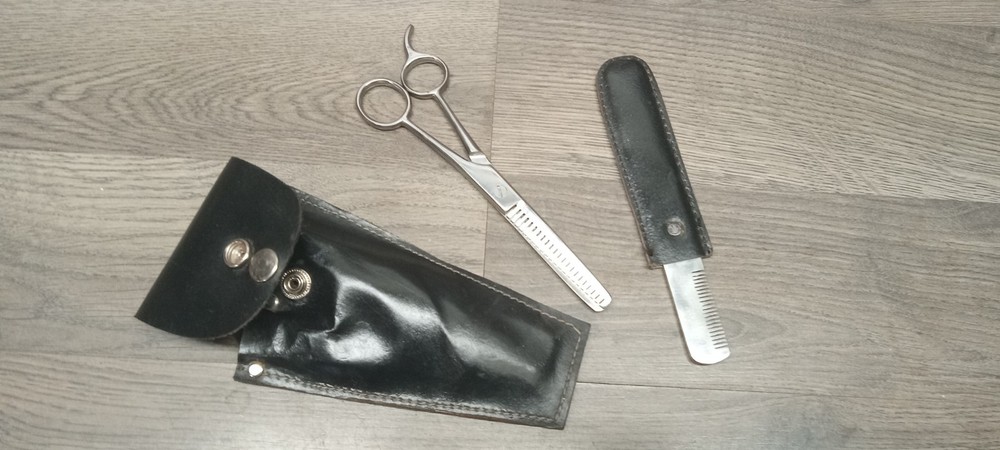 Antique Quick Trim Kit - Scissors And Comb