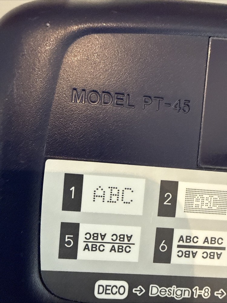 Brother P-Touch Label Maker Model PT-45 WORKS!