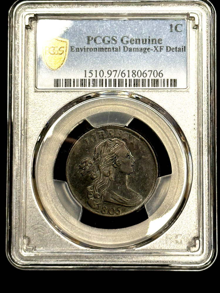 1805 PCGS XF Draped Bust Large Cent