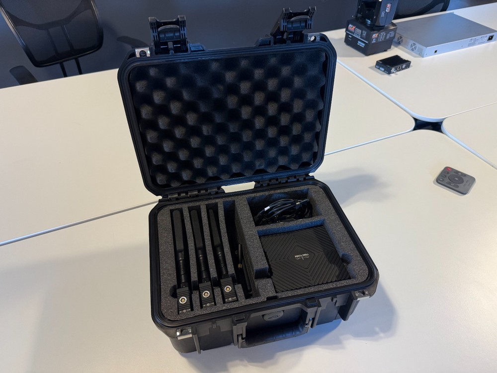 Teradek Link Pro+3x Teradek Node Modems–Custom Travel Case–Cellular Bonding Kit