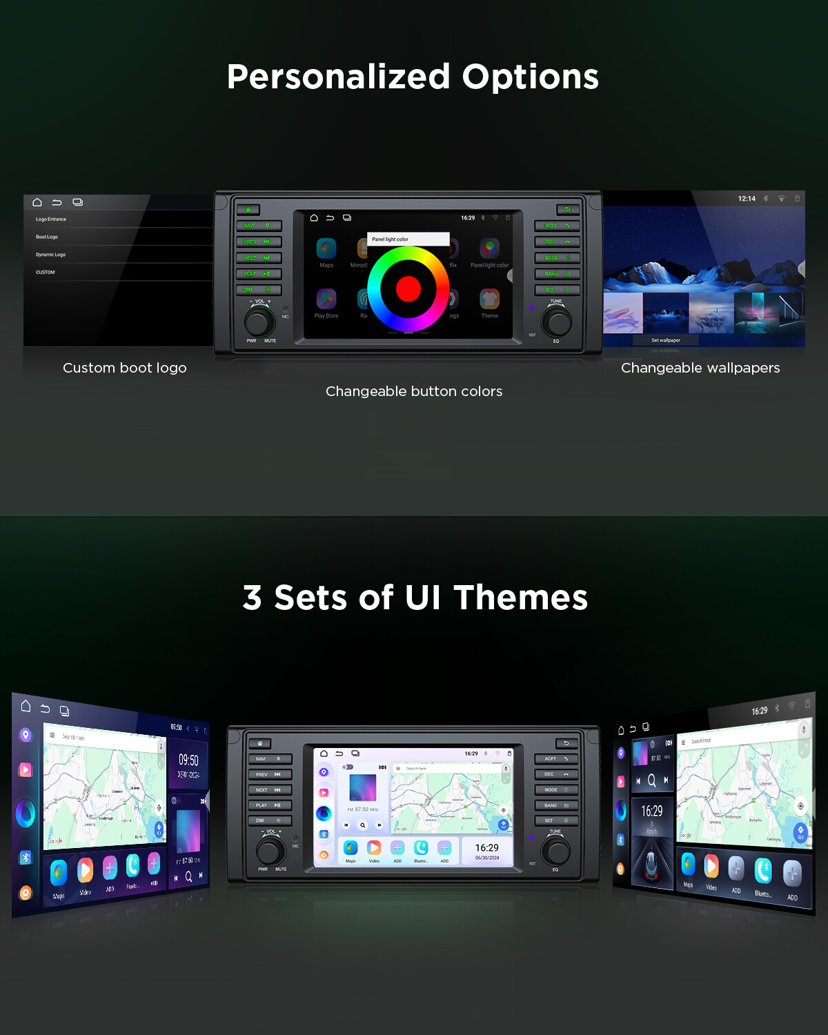 CAM+DVR+OBD+7" Android 13 Car Stereo GPS Navigation Radio CarPlay for BMW E39 M5