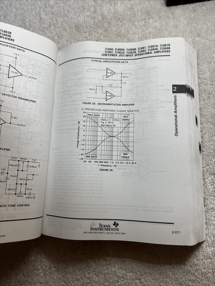 1989 Linear Circuits -Amplifiers Comparators & Special Functions Data Book Vol 1