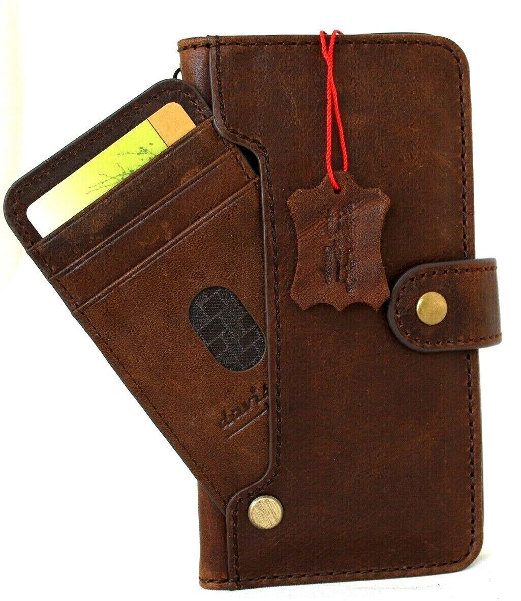 Genuine Leather case for Iphone 15 14 13 12 11 Pro Max Wallet Book Cards Xs XR