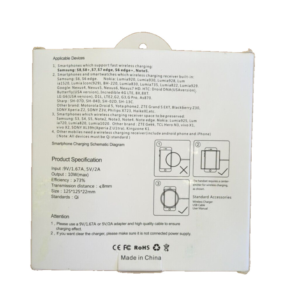 Fast Charge. Wireless Charger Plate