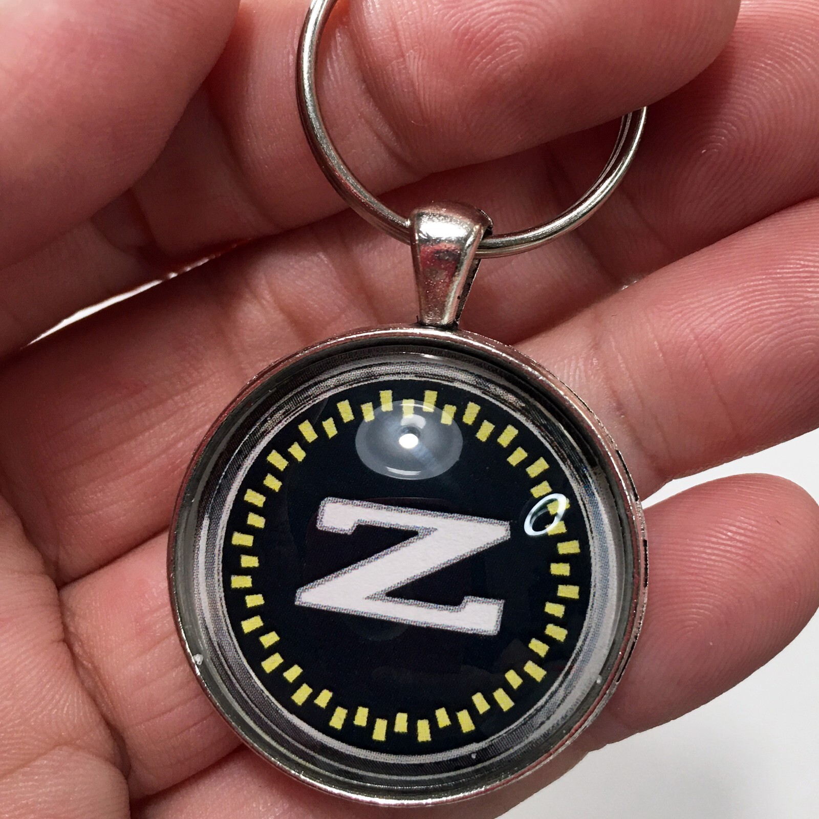 Nissan 300ZX Black and Gold Emblem Badge Logo Fairlady Reproduction Keychain