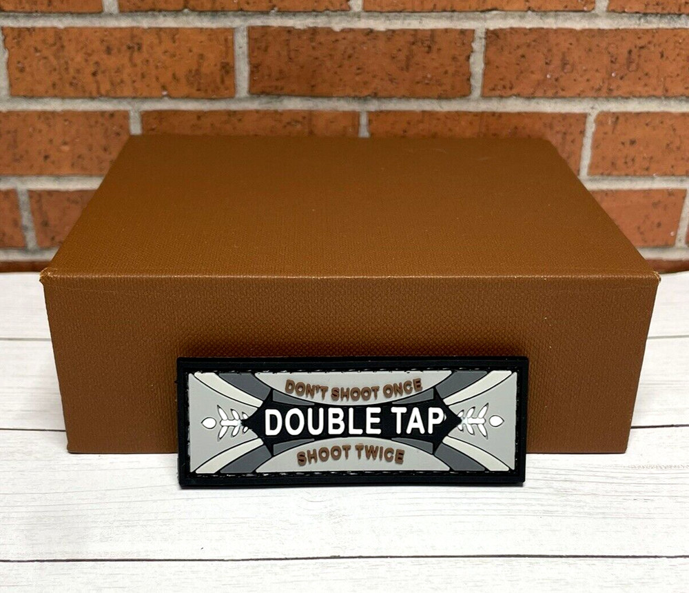 Tactical Patch - Double Tap PVC Gun Patch Special Forces PVC Morale Patch