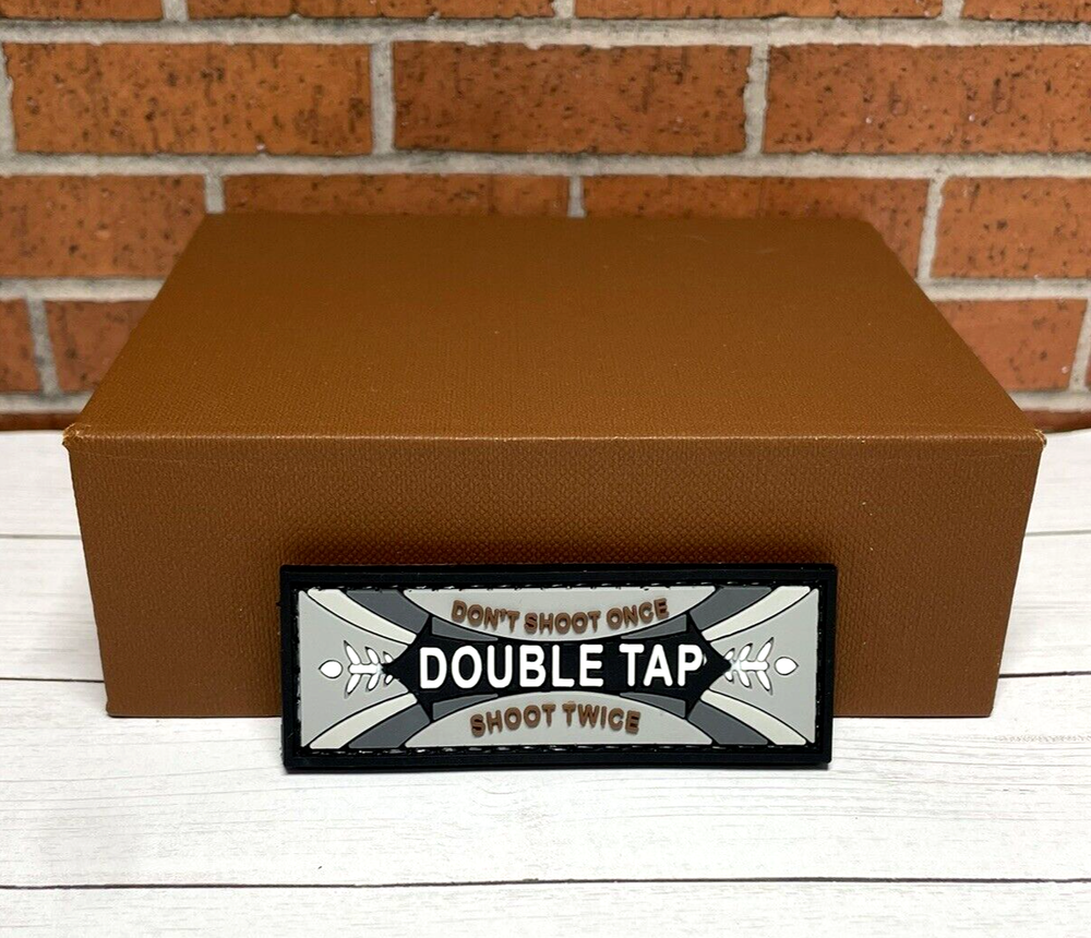 Tactical Patch - Double Tap PVC Gun Patch Special Forces PVC Morale Patch