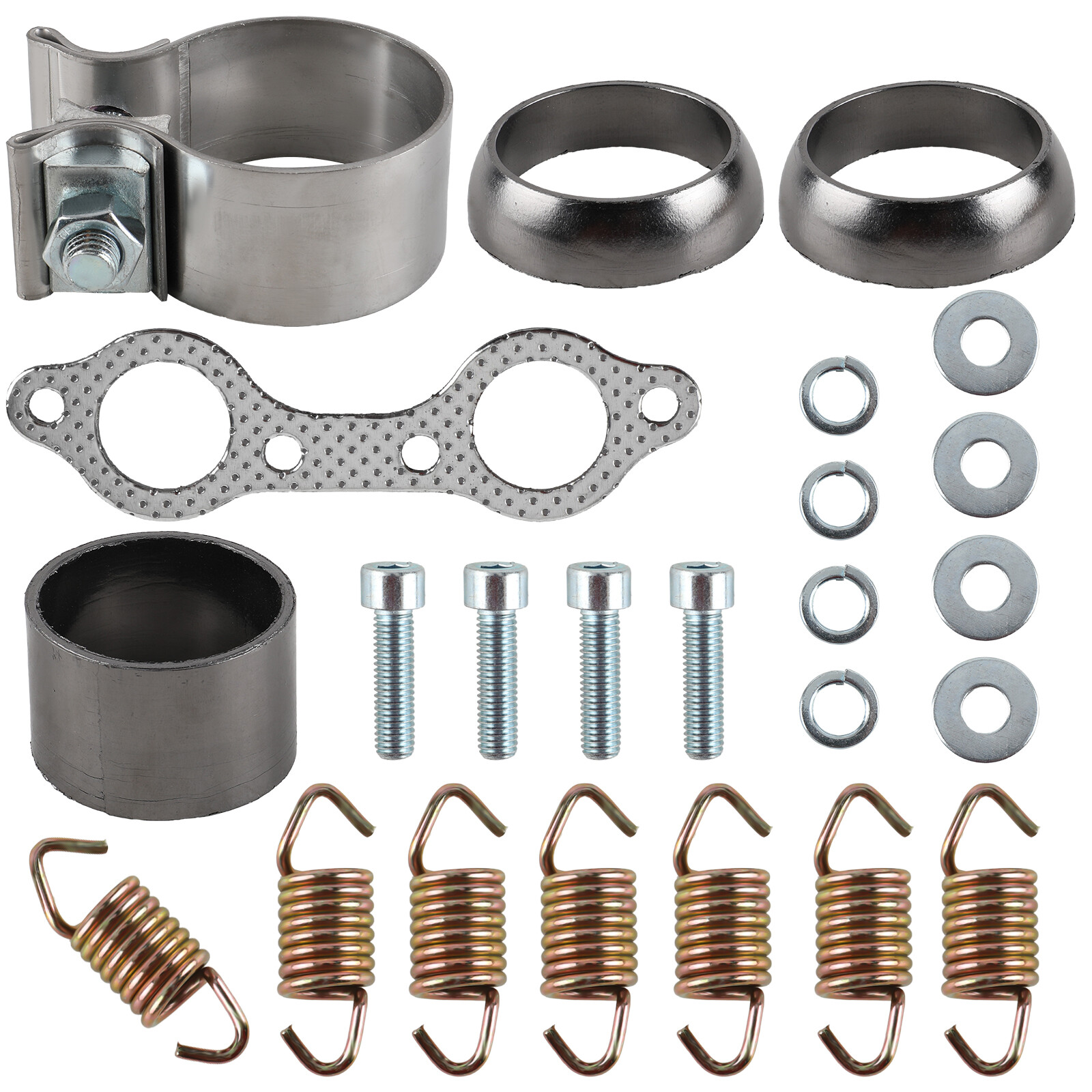 Exhaust Muffler Gasket Seal Spring Rebuild Kit for Polaris Sportsman 600 2003-05