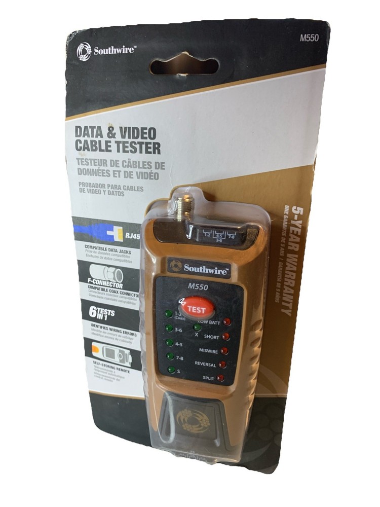 Southwire TESTER, M550 CONTINUITY FOR DATA, COAX Original Version