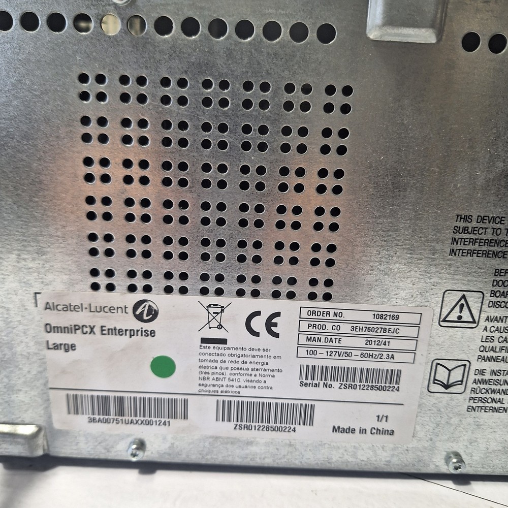 Alcatel-Lucent OmniPCX Enterprise Large Communication Server 3EH76027BEJC