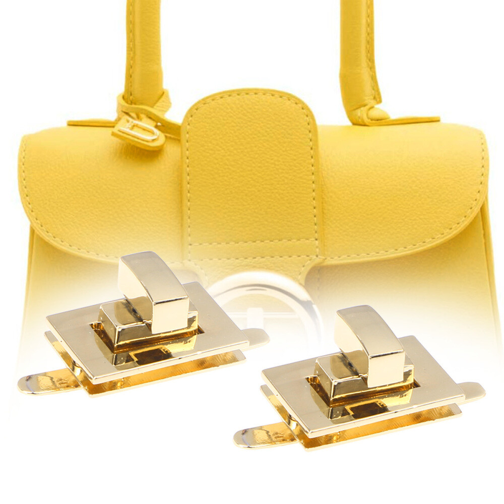 2 Pcs Handbag Lock Thumb Turn Locks for Purses Replacements Clutch