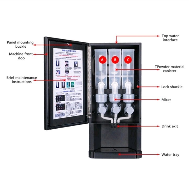 Sun Automatic Espresso Cappuccino Machine Black Removable Drip Tray Mixer