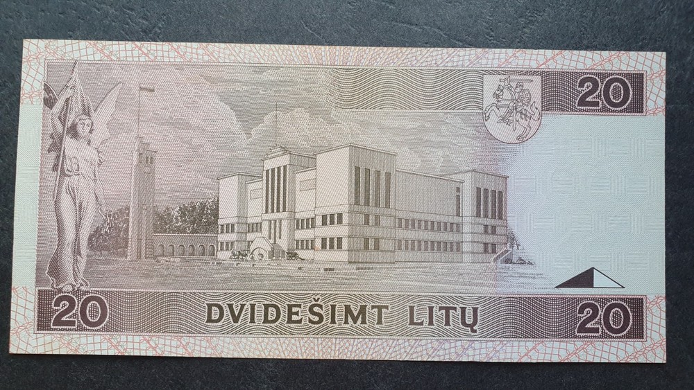 LITHUANIA 20 litu 1993, P-57, UNC