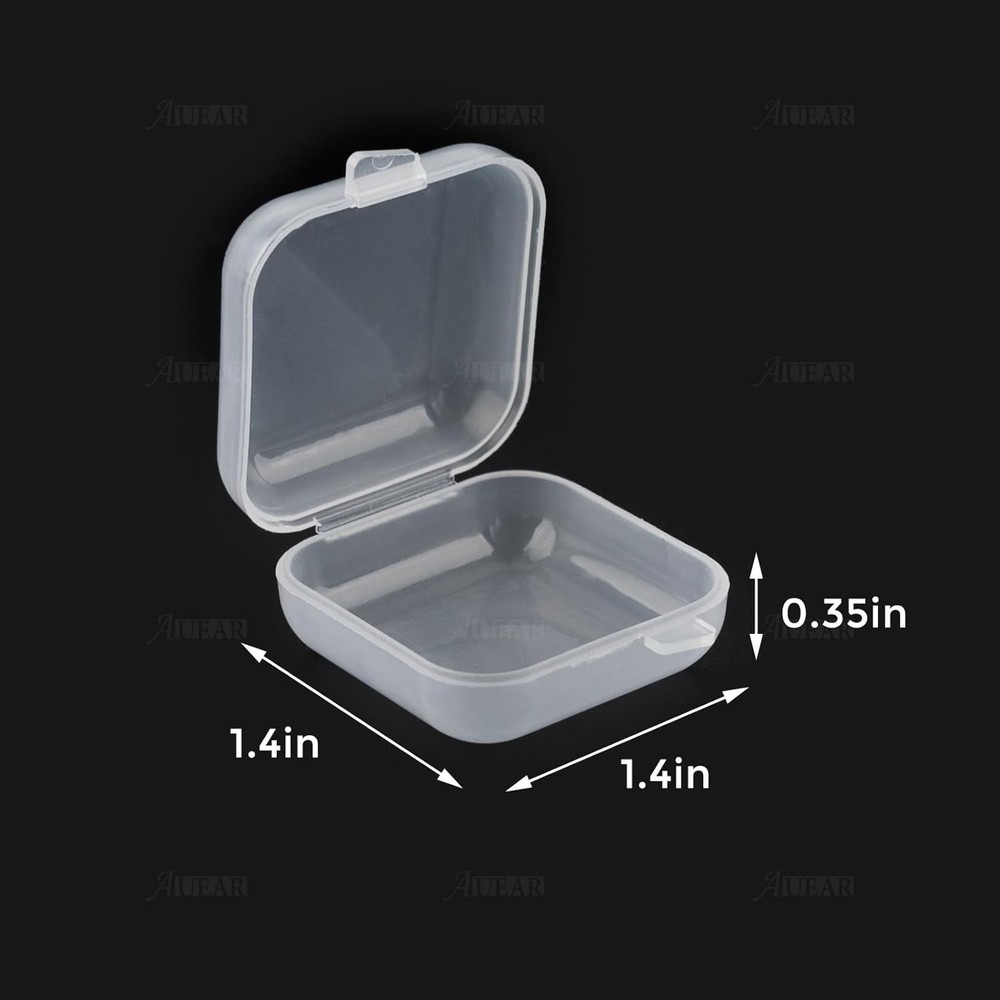 Mini Clear Storage Boxes With Lids