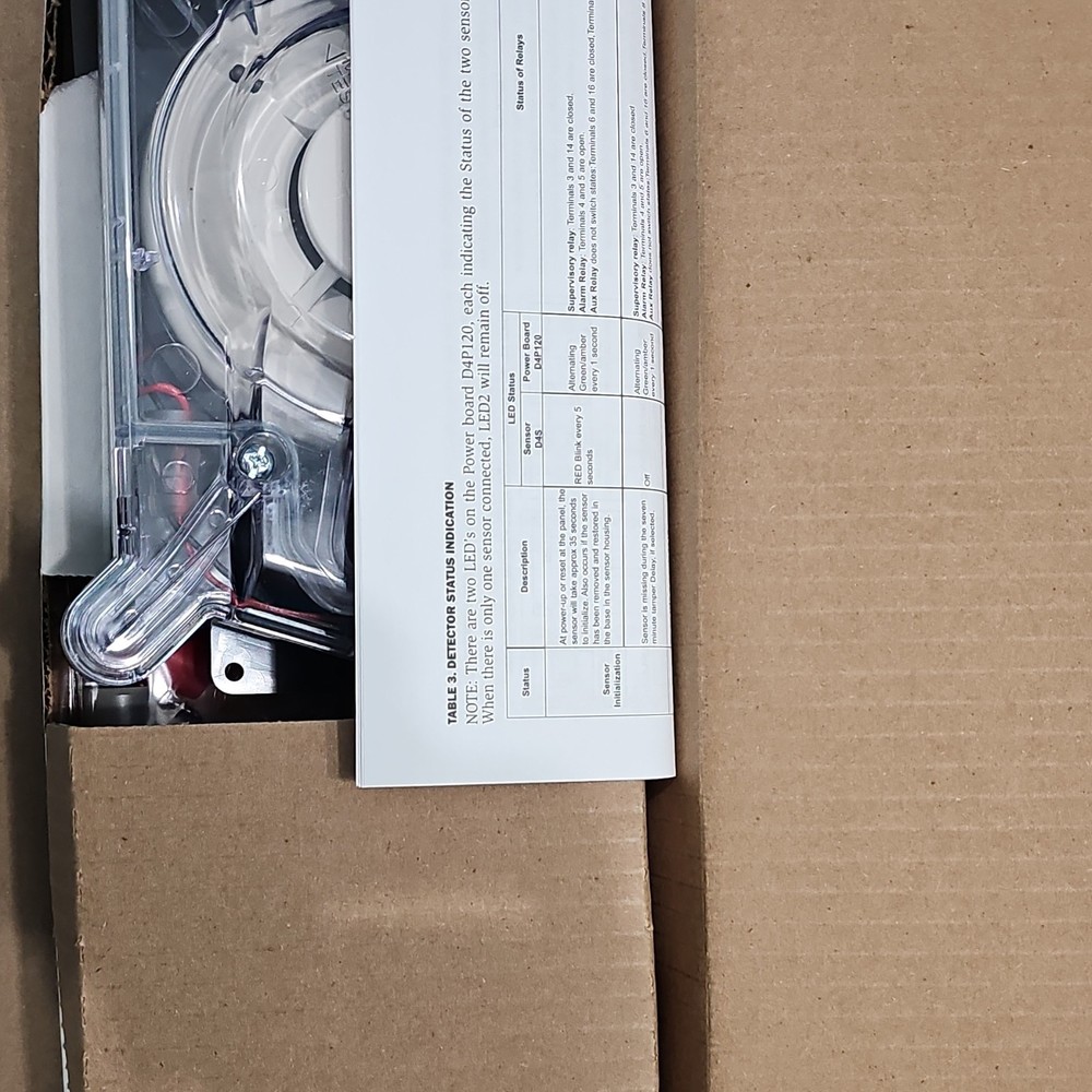 System Sensor D4S 4-Wire Duct Smoke Detector Smoke Detectors Sensor