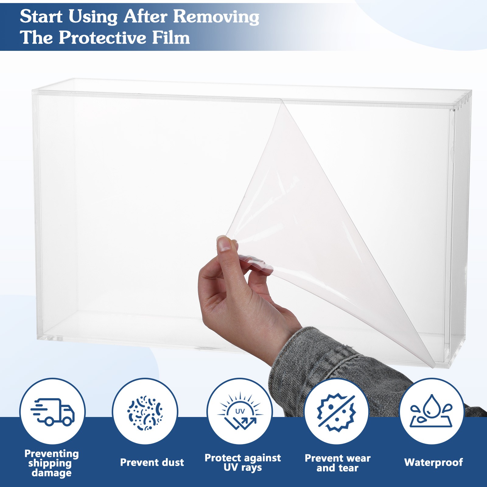 Acrylic Display Case for Pokémon UPC Mega Charizard Magnetic Dustproof Protector