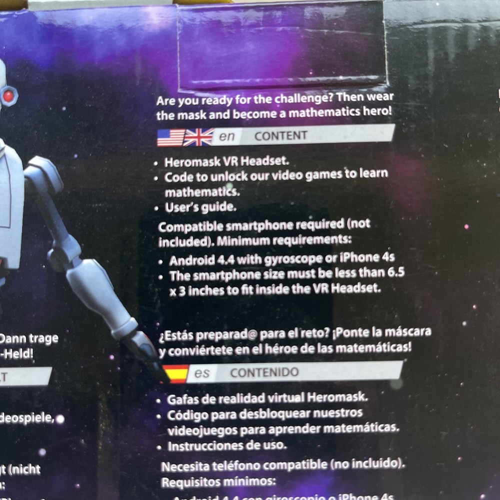 Heromask Mathematics VR Headset Video Games