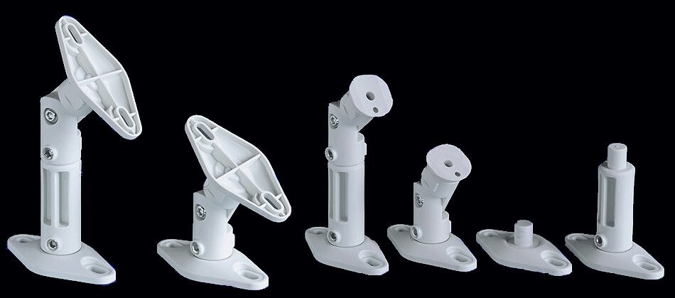 2 White Pack Lot - Universal Wall or Ceiling Speaker Mount Brackets fits Bose