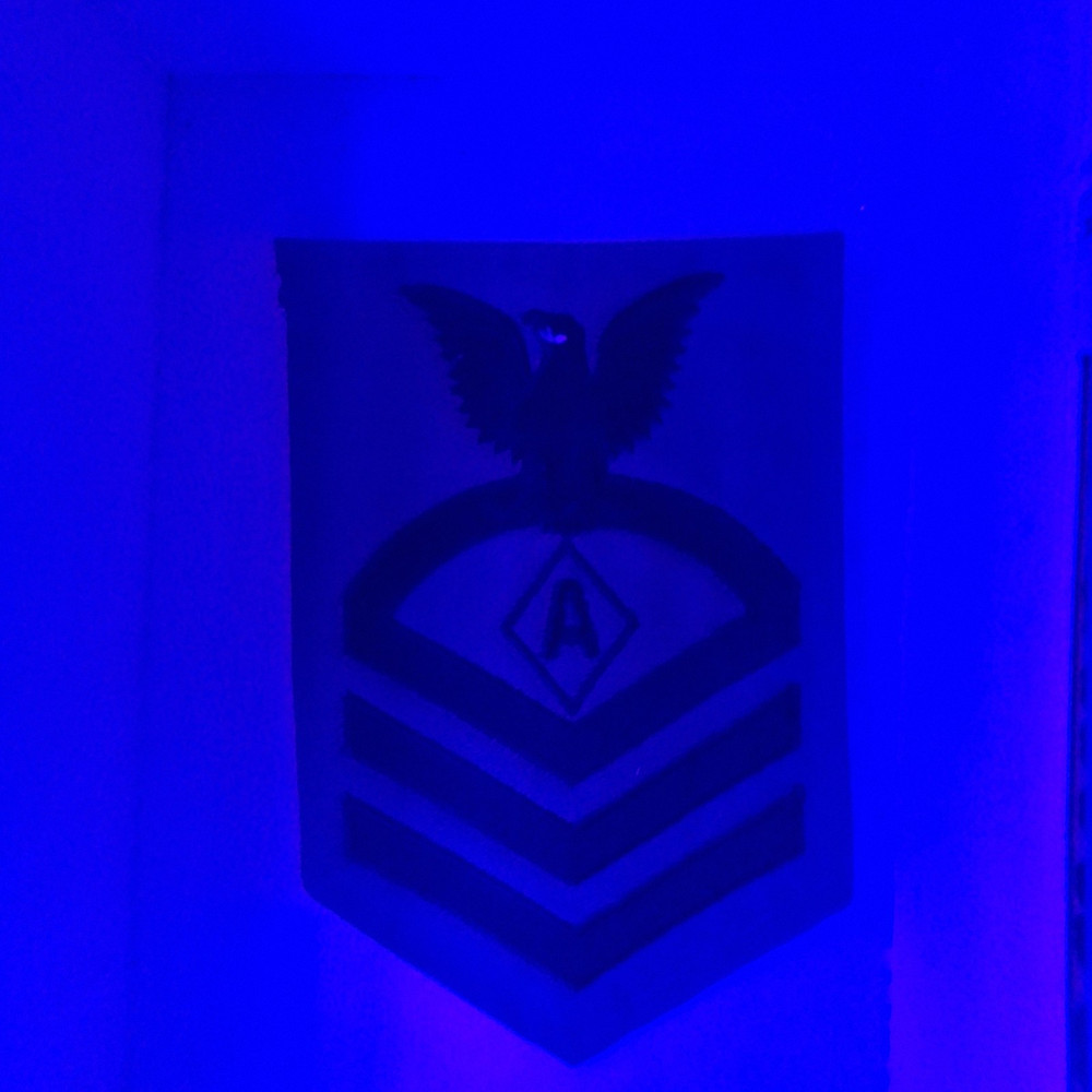 US Navy WW2 Chief Athletic Instructor Dated 1943 on Khaki Rate Patch